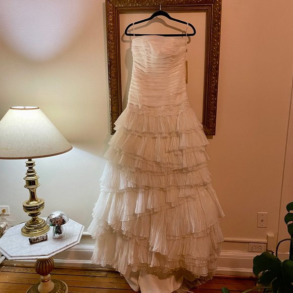 NWT ROSA CLARA WEDDING GOWN UNALTERED SAMPLE - Picture 11 of 16